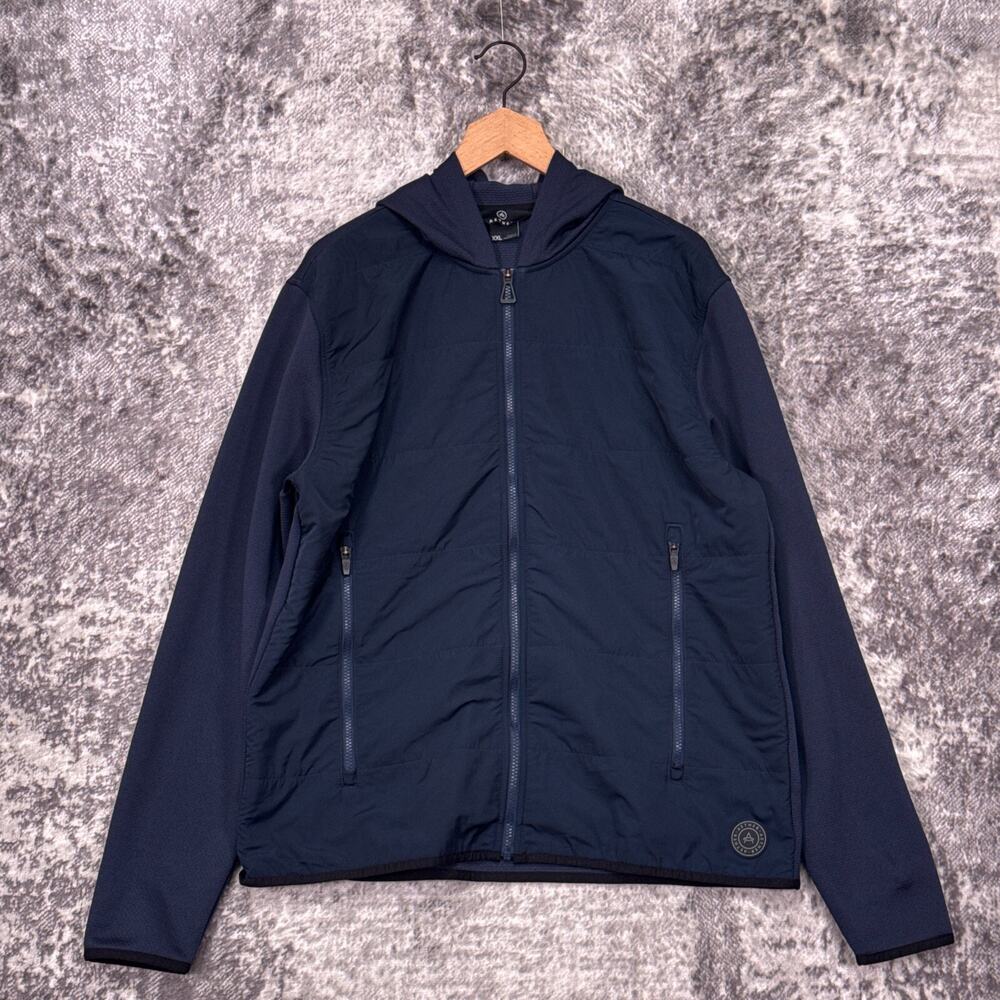Aether Jacket XXL Mens Morgan Technical Hoodie Blue Full Zip